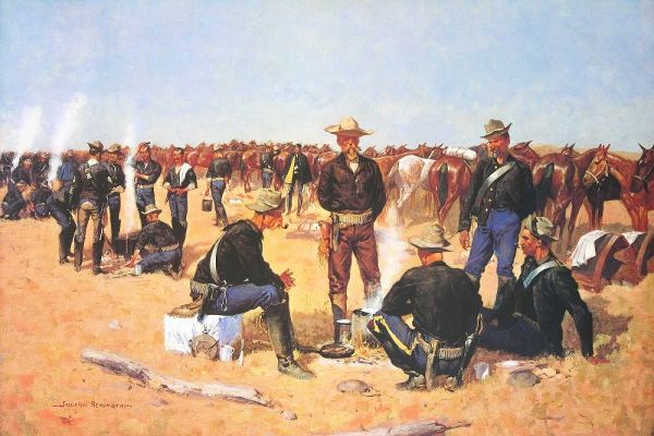 A Cavalrymans Breakfast On The Plains