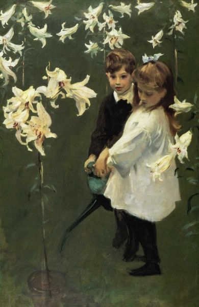 Garden Study of the Vickars Children 1884