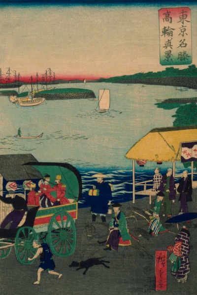 Hiroshige, Utagawa 아티스트의 Famous places in Tokyo: real view of Takanawa #3작품입니다.