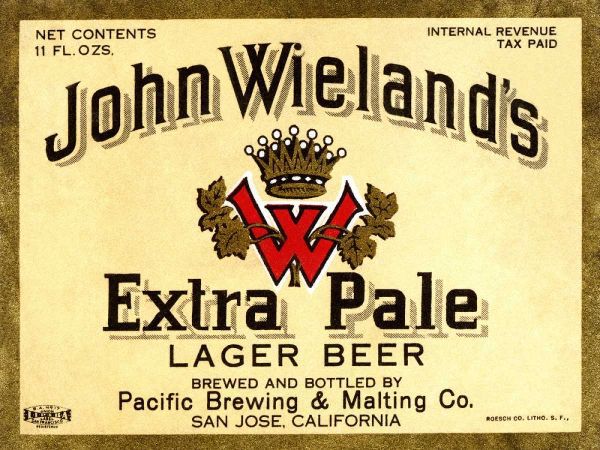 John Wielands Extra Pale Lager Beer