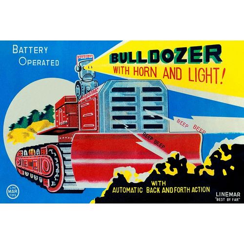 Battery Operated Bulldozer with Horn and Light