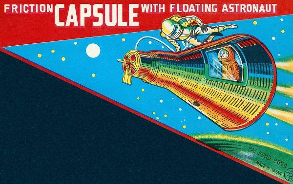 Friction Capsule with Floating Astronaut