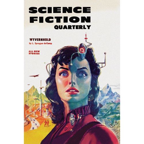 Science Fiction Quarterly: Woman with Forehead Transmitter