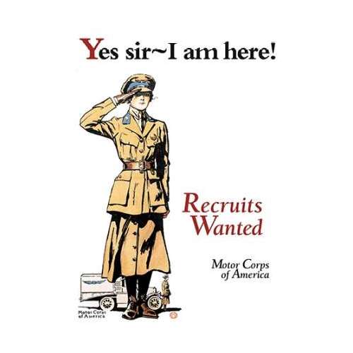 Recruits Wanted: Motor Corps of America