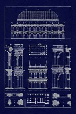 Basilica at Vicenza and Library of St. Marks at Venice (Blueprint)