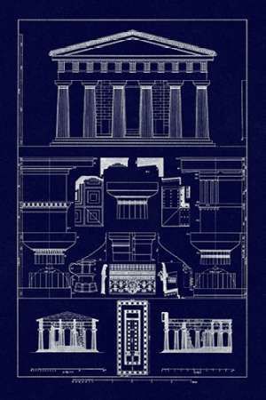 Temple of Vintageeidon at Paestum (Blueprint)