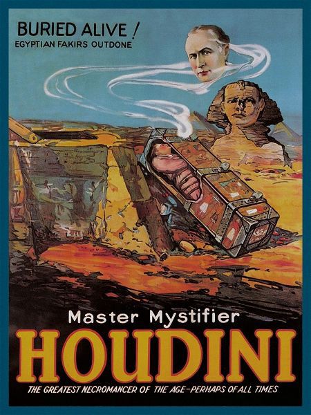Magicians: Literary Digest: Houdini Buried Alive