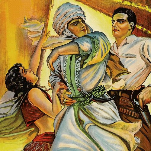 Vintage Film Posters: Love in the Desert &quot;Okens Ros&quot; - Detail