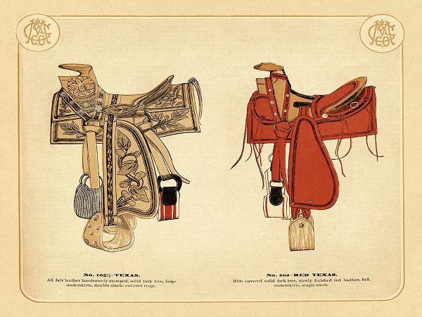 Saddles and Tack: Texas and Red Texas Saddles