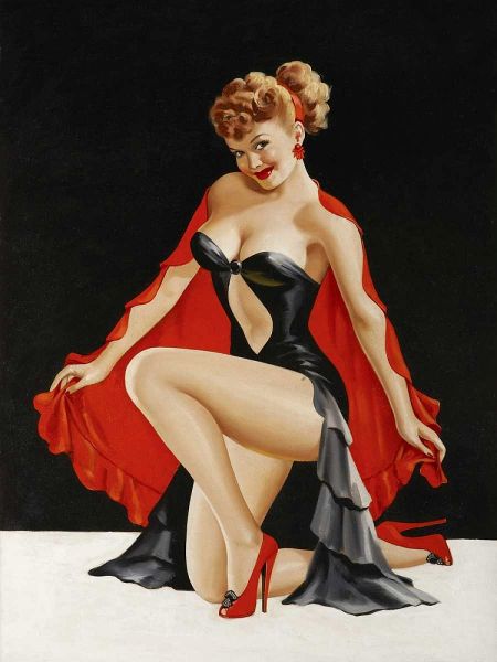 Mid-Century Pin-Ups - Magazine Cover - Little Red Cape