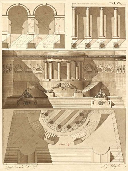 Plate 56 for Elements of Civil Architecture, ca. 1818-1850