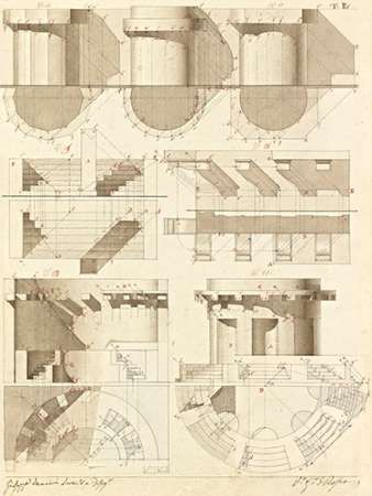 Plate 50 for Elements of Civil Architecture, ca. 1818-1850