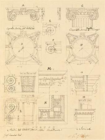 Plate 20 for Elements of Civil Architecture, ca. 1818-1850