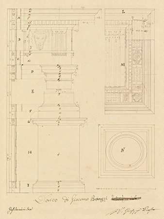 Plate 13 for Elements of Civil Architecture, ca. 1818-1850