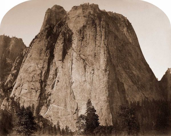 Cathedral Rock - Yosemite, California, 1861