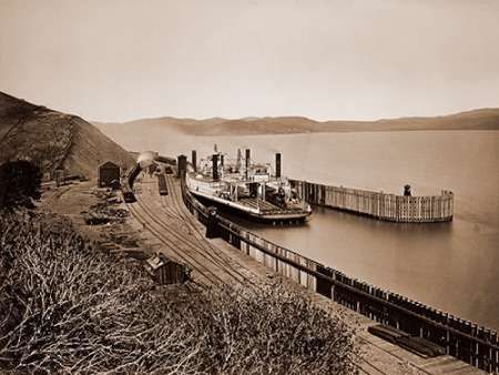 The Ferryboat Solano, Port Costa, California, after 1879