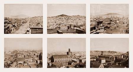 Six-part Panorama of San Francisco, 1855-1856