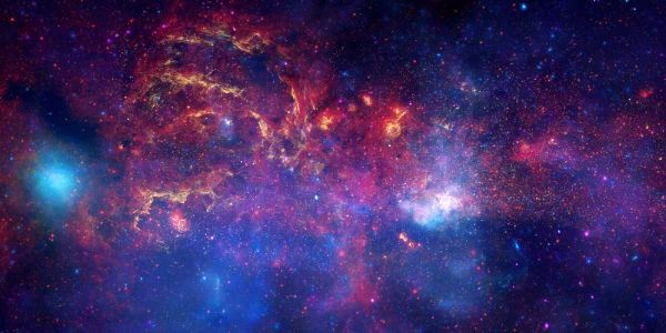 NASAs Great Observatories Examine the Galactic Center Region