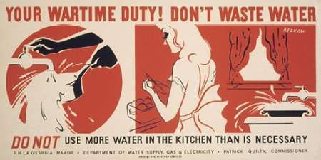 Do not use more water in the kitchen than is necessary