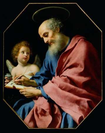 St. Matthew Writing His Gospel