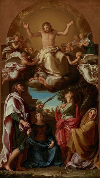 Christ in Glory with Saints Celsus, Julian, Marcionilla and Basilissa