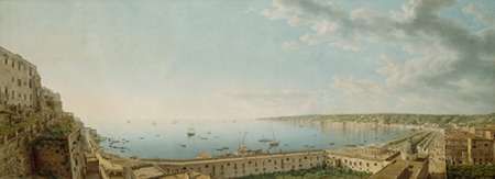A View of the Bay of Naples, Looking Southwest from the Pizzofalcone towards Capo di Vintageilippo