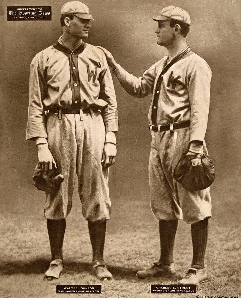 Walter Johnson And Charles E. Street, Washington American League, 1880