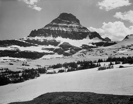 View from Logan Pass, Glacier National Park, Montana - National Parks and Monuments, 1941