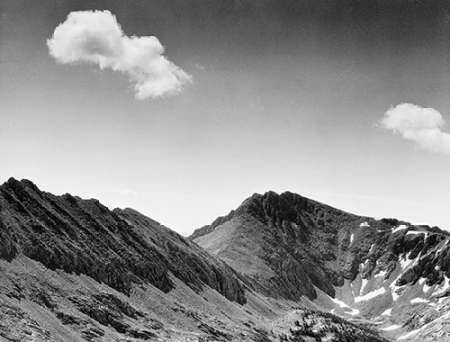 Coloseum Mountain, Kings River Canyon, proVintageed as a national park, California, 1936