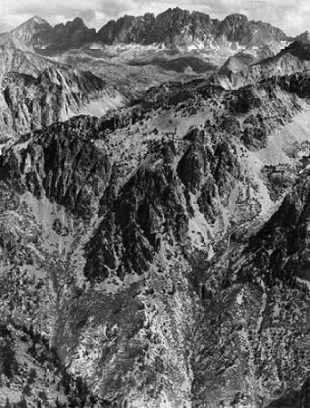North Palisades from Windy Point, Kings River Canyon, proVintageed as a national park, California, 1