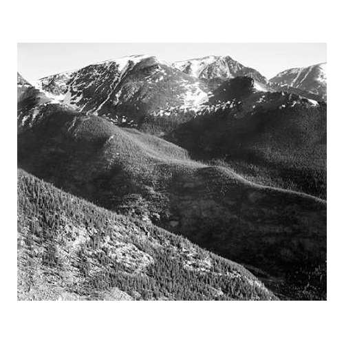 Hills and mountains, in Rocky Mountain National Park, Colorado, ca. 1941-1942