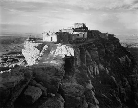 Full view of the city on top of mountain, Walpi, Arizona, 1941