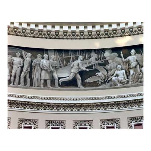 Wright Brothers frieze in U.S. Capitol dome, Washington, D.C.