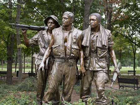 Vietnam memorial soldiers by Frederick Hart, Washington, D.C.