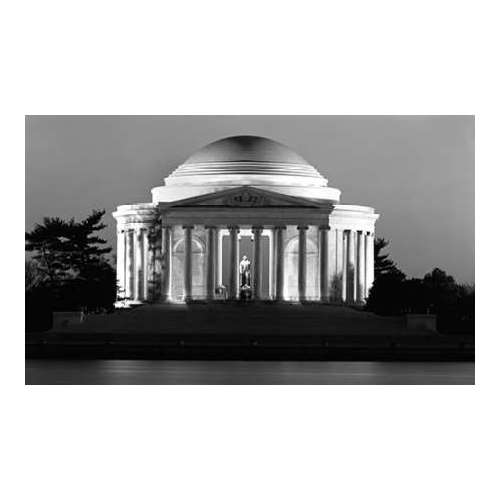 Jefferson Memorial, Washington, D.C. - Black and White Variant