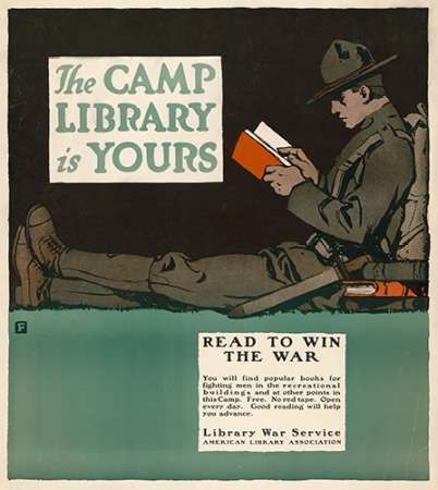 The Camp Library is Yours - Read to Win the War, 1917
