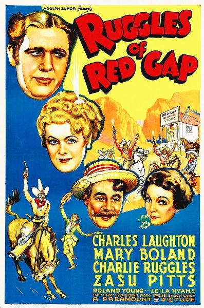 Charles Laughton and Zasu Pitts in Ruggles of Red Gap