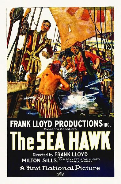 Milton Sills, Wallace Beery, The Sea Hawk, 1924