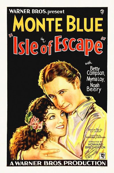 Monte Blue with Myrna Loy, Isle of Escape, 1930