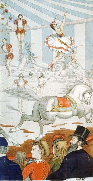 Acrobats On Horseback - 1870