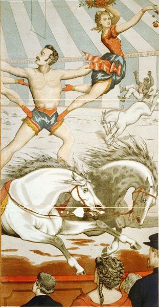 Acrobats On Horseback 2 - 1870