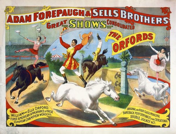 Adam Forepaugh and Sells Brothers - The Oxfords - William And Ella Oxford