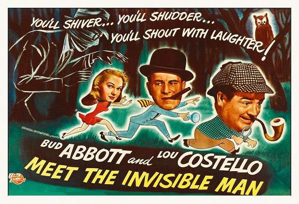 Abbott and Costello - Meet The Invisible Man Poster