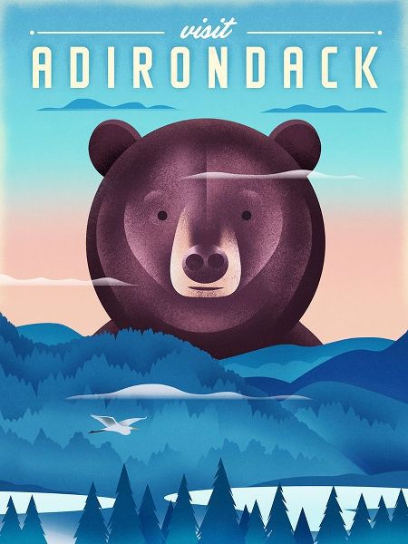 Wickstrom, Martin 아티스트의 Visit Adirondack - Bear 작품