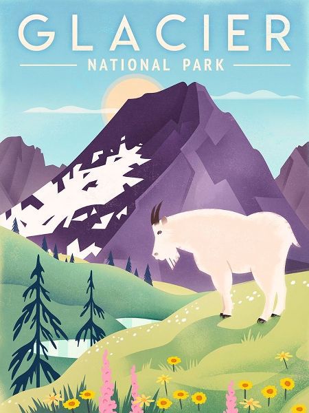 Wickstrom, Martin 아티스트의 Glacier National Park - Goat 작품