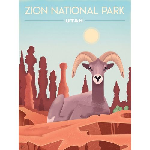 Wickstrom, Martin 아티스트의 Zion National Park, Utah - Bighorn 작품