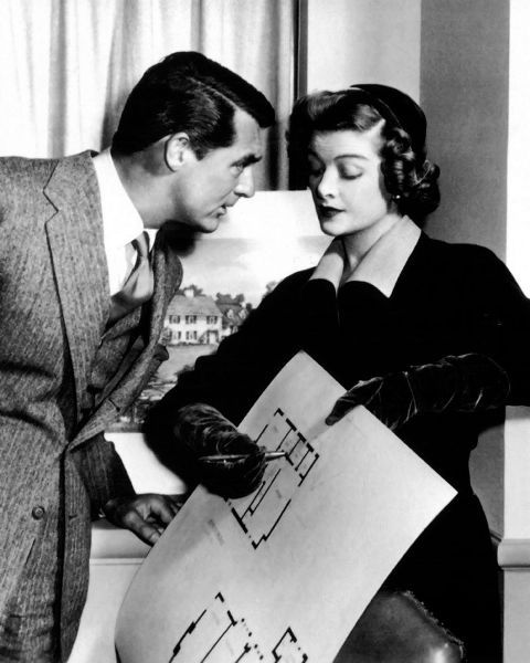 Cary Grant with Myrna Loy - Mr. Blandings Builds His Dream House