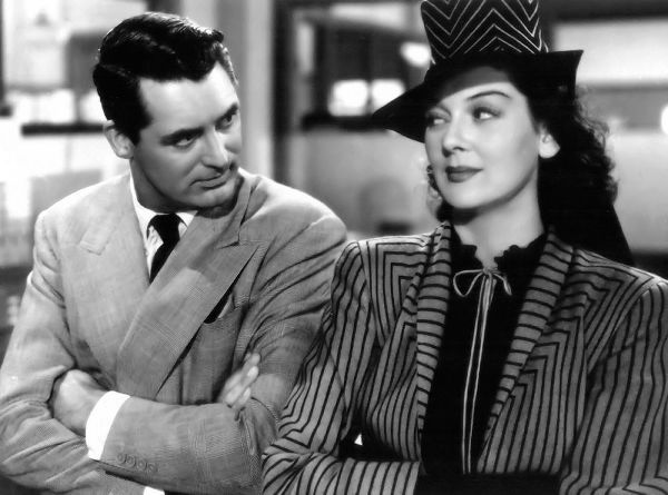 Cary Grant with Rosalind Russell - His Girl Friday