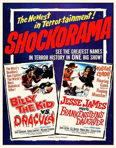Double Feature - Billy the Kid vs. Dracula and Jesse James Meets Frankensteins Daughter
