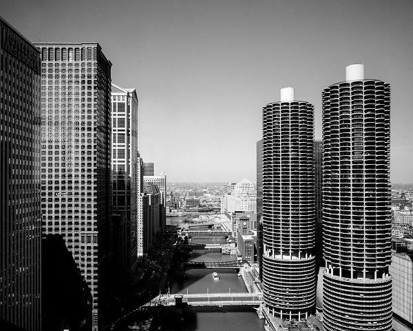 Marina city overlook Chicago Illinois